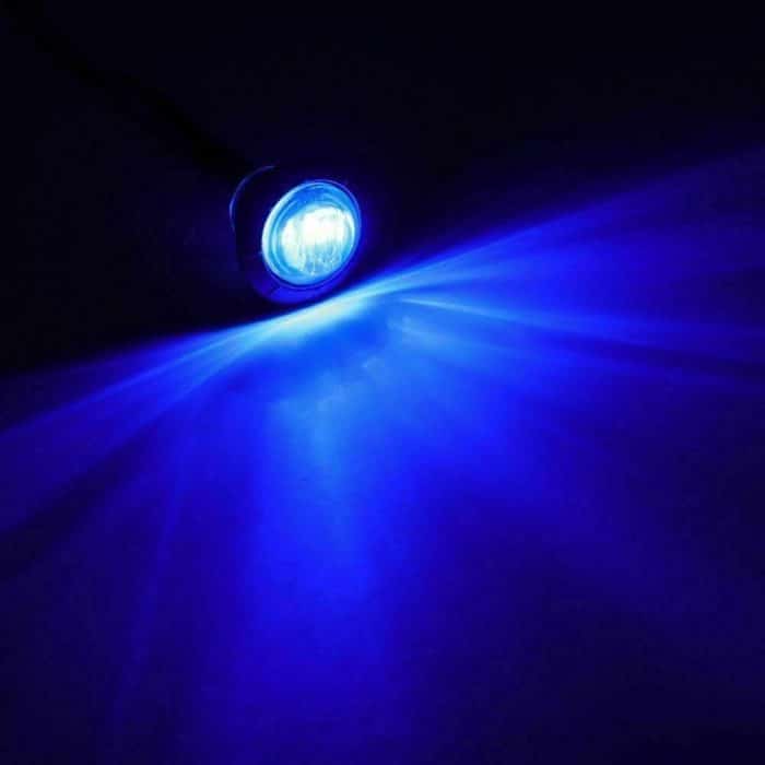 10 Stück MK-118 3/4 Zoll Metallrahmen Auto/LKW 3 LEDs Seitenmarkierungs-Anzeigeleuchten Glühlampe, MK-118(Blue Light), MK-118(Green Light), MK-118(Red Light), MK-118(White Light), MK-118 (Yellow Light) – Bild 5