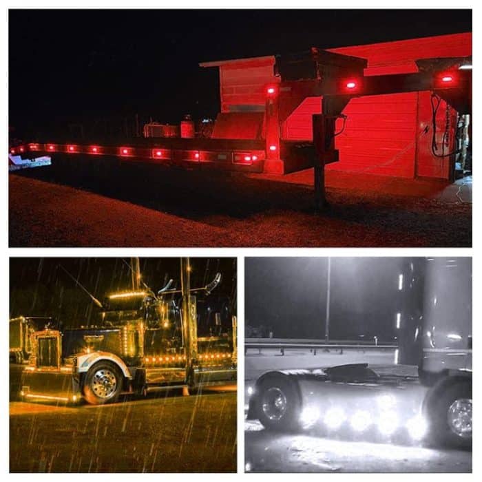 5 Stück MK-327 Auto/LKW 3 LEDs Seitenmarkierungs-Kontrollleuchte Rücklicht, MK-327(Red Light), MK-327(White Light), MK-327(Yellow Light) – Bild 6