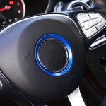 Auto-Lenkrad-Dekorringabdeckung für Mercedes-Benz, Innendurchmesser: 5,6 cm, 5.6cm (Blue), 5.6cm (Red), 5.6cm (Silver) – Bild 6