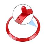 Auto-Lenkrad-Dekorringabdeckung für Mercedes-Benz, Innendurchmesser: 5,6 cm, 5.6cm (Blue), 5.6cm (Red), 5.6cm (Silver) – Bild 2