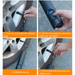 Wiederaufladbare tragbare elektrische Luftpumpe mit LCD-Digitalanzeige und COB-Licht – Bild 12
