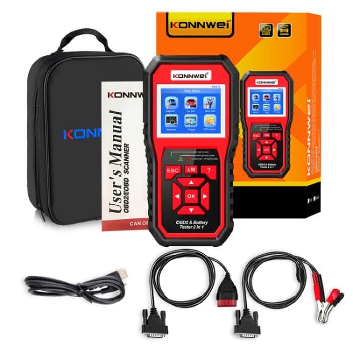 Konnwei KW870 2 In 1 Auto OBD2 Fehlerdiagnose + Batterieprüfer – Bild 5