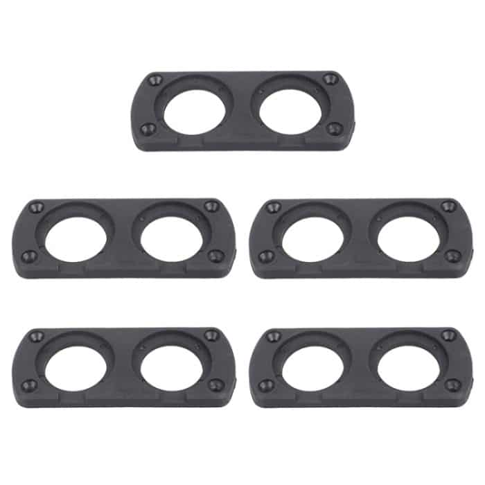 5 PCs 2-Loch-Auto modifiziert USB-Ladevoltmeter-Zigaretten-Leichterplatte – Bild 1