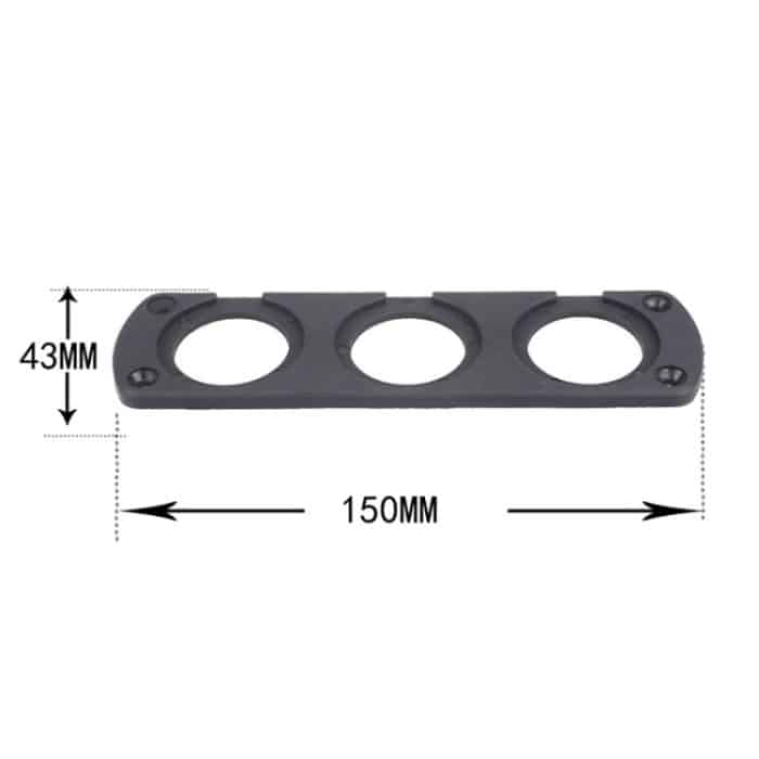 5 PCs 3-Loch-Auto-modifiziertes USB-Ladevoltmeter-Zigaretten-Feuerzeug-Panel – Bild 2