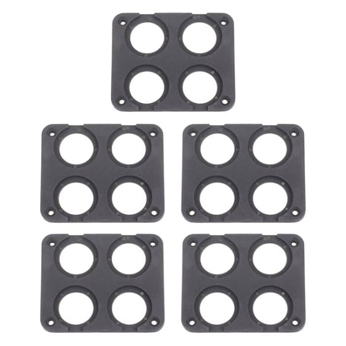 5 PCs 4-Loch-Auto modifizierte USB-Ladungsvoltmeter-Zigaretten-Leichterplatte – Bild 1