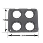 5 PCs 4-Loch-Auto modifizierte USB-Ladungsvoltmeter-Zigaretten-Leichterplatte – Bild 2