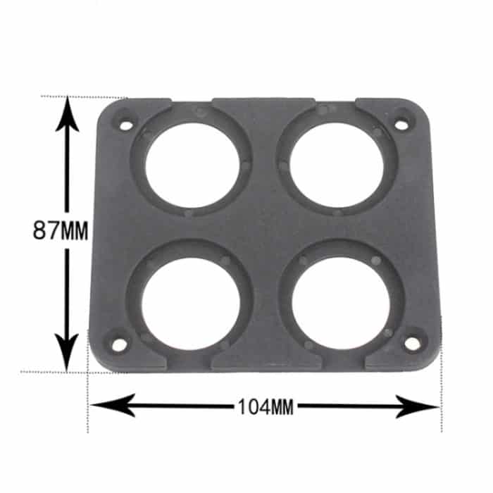 5 PCs 4-Loch-Auto modifizierte USB-Ladungsvoltmeter-Zigaretten-Leichterplatte – Bild 2