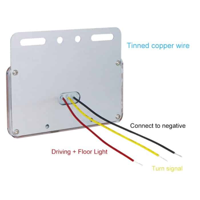 4 Stück ZS-9001 DC24V 9D wasserdichte Auto-/LKW-Seitenmarkierungs-Anzeigeleuchten, Glühlampe, Blue Light, Green Light, Red Light, White Light, Yellow Light – Bild 6
