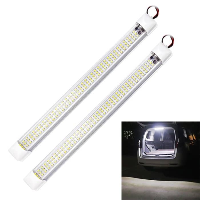 CRP5730.jpg 2 PCS ZS-3333 Top Switch Typ 12-80V High Bright 108LEDs Car Dome Light Cabin Light Bar – Bild 1