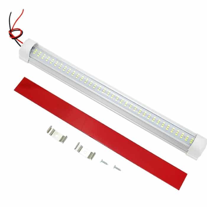 2 PCS ZS-3333 Top Switch Typ 12-80V High Bright 108LEDs Car Dome Light Cabin Light Bar – Bild 3