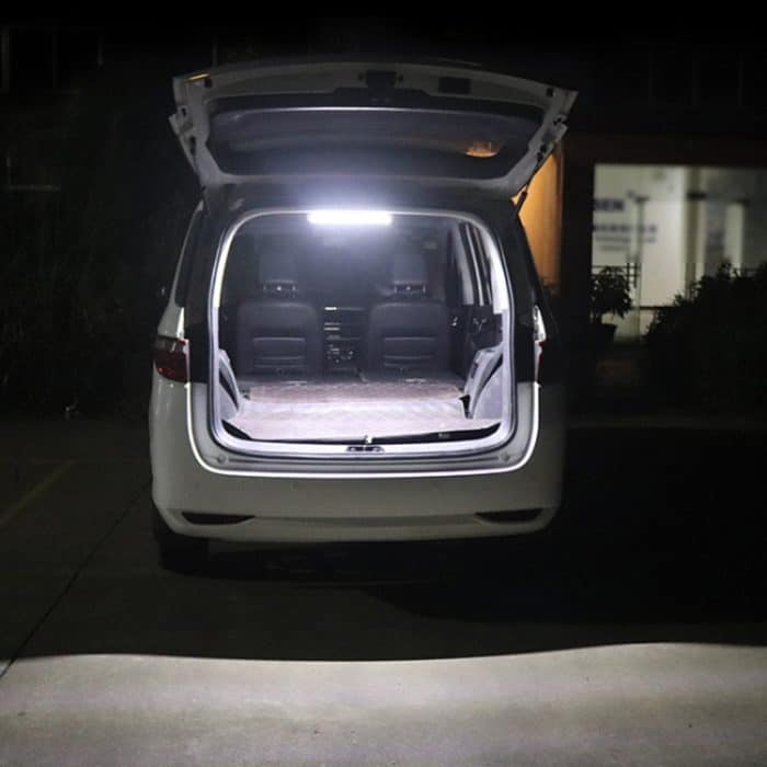 2 PCS ZS-3333 Top Switch Typ 12-80V High Bright 108LEDs Car Dome Light Cabin Light Bar – Bild 6