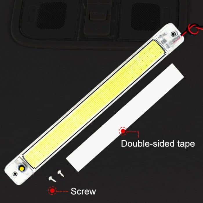 2 STÜCKE ZS-3348 DC12-24V Hochhelle 84 COB-Lampenperlen Auto-Dome-Licht-Kabinen-Lichtleiste – Bild 5