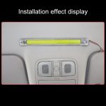 2 STÜCKE ZS-3348 DC12-24V Hochhelle 84 COB-Lampenperlen Auto-Dome-Licht-Kabinen-Lichtleiste – Bild 6