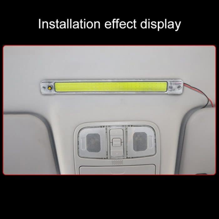 2 STÜCKE ZS-3348 DC12-24V Hochhelle 84 COB-Lampenperlen Auto-Dome-Licht-Kabinen-Lichtleiste – Bild 6