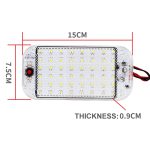 2 PCS ZS-3350 DC12-85V High Bright 48LEDs Lampe Perlen Auto Lichtkuppel Kabine Lichtleiste – Bild 2