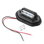 2 Stück MK-257 Auto, Van, Bus, Anhänger, LED-Rücklicht, Seitenlicht, 12–30 V, 6 LEDs, Kennzeichenbeleuchtung, MK-257 (Black), MK-257 (Silver) – Bild 2