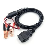 OBD II Auto-ECU-Notstromversorgungskabel Speichersparer mit Alligator-Zigarettenanzünder-Steckdose