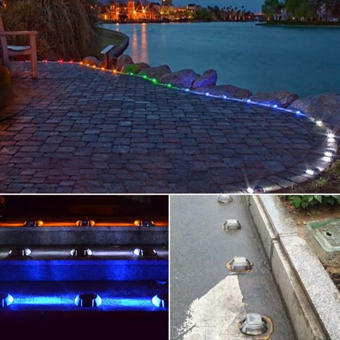 Solar Horseshoe Road Stud Light Autoleitlicht Straßenverzögerungslicht, konstant helle Version, Constantly Bright Version – Bild 9