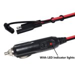 12V SAE Auto-Netzkabel Zigarettenanzünderstecker an Solarbatterielade-Verbindungskabel, Länge: 1,5 m – Bild 2