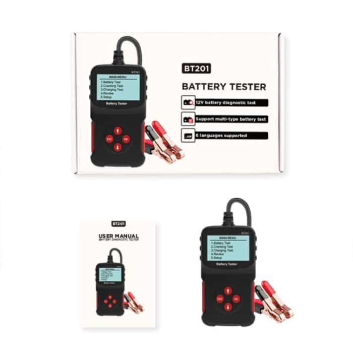 BT201 12V Universal Car Multifunktionaler Batterie-Diagnosefehlerdetektor – Bild 5