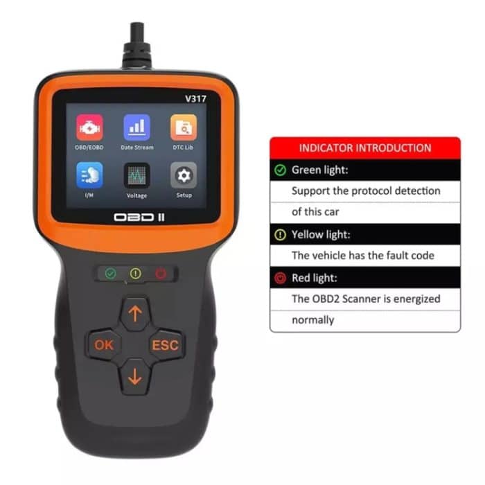 V317 Auto Fehlerdetektor OBD2 ELM327 Scanner Codeleser – Bild 3