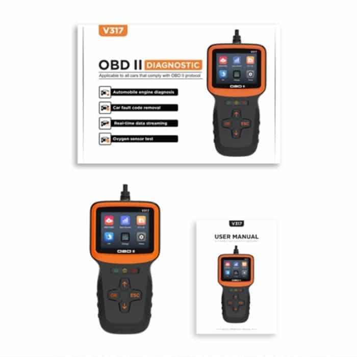 V317 Auto Fehlerdetektor OBD2 ELM327 Scanner Codeleser – Bild 4