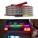 S20-200CM 200cm DC12V-24V Auto Hinten LED RGB Tagfahrlicht Streifen Bunte Lampe