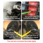 S20-200CM 200cm DC12V-24V Auto Hinten LED RGB Tagfahrlicht Streifen Bunte Lampe – Bild 6