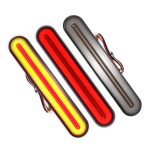 2 PCS Hochleistungs-LKW-Anhänger 100LED Lichtleiter Zweifarbiges Bremslicht – Bild 2