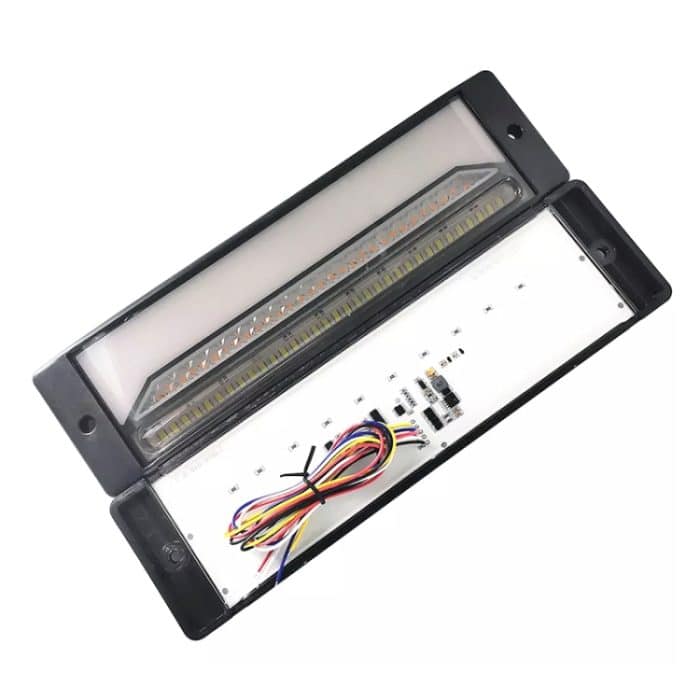 2 Stück Hochleistungs-LKW-Anhänger, 147 LED-Lichtleiter, dreifarbiges Bremslicht – Bild 3