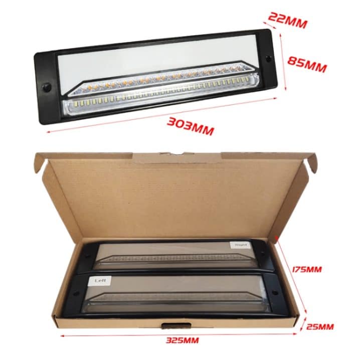 2 Stück Hochleistungs-LKW-Anhänger, 147 LED-Lichtleiter, dreifarbiges Bremslicht – Bild 5