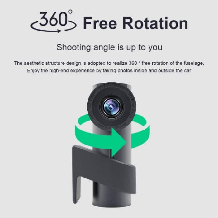 Auto WiFi Dual Kamera versteckt 360 Grad Rotation Auto fahren Recorder – Bild 3