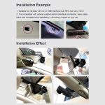 Auto WiFi Dual Kamera versteckt 360 Grad Rotation Auto fahren Recorder – Bild 6