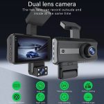 Vordere und hintere Doppelkamera HD-Infrarot-Nachtsicht-Auto-Dashcam-Fahrrecorder – Bild 4