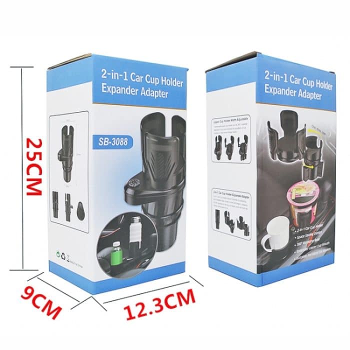 SB-3088 Multifunktionaler einziehbarer drehbarer Wasserbecherhalter mit Kompass – Bild 9