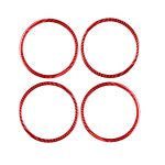 4-teiliges Set für Honda CRV 2007–2011, Kohlefaser-Autotürhupenring, dekorativer Aufkleber, universeller linker und rechter Antrieb, Car Door Horn Ring