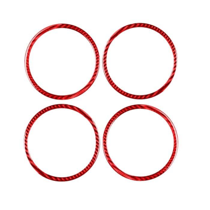 CRP6105R.jpg 4-teiliges Set für Honda CRV 2007–2011, Kohlefaser-Autotürhupenring, dekorativer Aufkleber, universeller linker und rechter Antrieb, Car Door Horn Ring – Bild 1