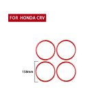4-teiliges Set für Honda CRV 2007–2011, Kohlefaser-Autotürhupenring, dekorativer Aufkleber, universeller linker und rechter Antrieb, Car Door Horn Ring – Bild 2