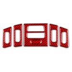 5-teiliges Set für BMW 3er E90, hochwertiger passender dekorativer Aufkleber für Autoluftauslässe aus Kohlefaser, universell für Links- und Rechtsantrieb, High Matching Car Air Outlet