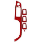 5-teiliges Set für BMW 3er E90, Kohlefaser-Auto-Linksfahr-Hebetafel-dekorativer Aufkleber mit Faltung, Durchmesser: 37,8 cm, Left Driving Lifting Panel