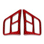 2-teiliges Set für BMW 3er E90, Kohlefaser-Auto-Lenkrad-Knopfrahmen, dekorativer Aufkleber, Links- und Rechtsantrieb, universell, Steering Wheel Button Frame