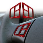 2-teiliges Set für BMW 3er E90, Kohlefaser-Auto-Lenkrad-Knopfrahmen, dekorativer Aufkleber, Links- und Rechtsantrieb, universell, Steering Wheel Button Frame – Bild 5