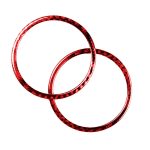 2-teiliges Set für BMW 3er E90, Kohlefaser-Autohupen-Kreis-dekorativer Aufkleber, Car Horn Circle – Bild 3