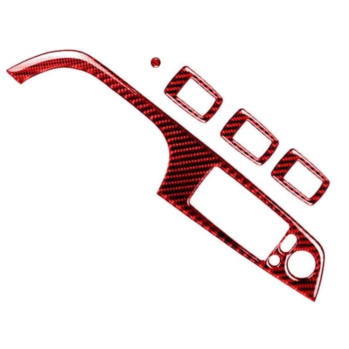 5-teiliges Set für BMW 3er E90, Kohlefaser-Auto-Fensterheber-Panel für den rechten Antrieb, dekorativer Aufkleber, Durchmesser: 35,8 cm, Car Right Drive Window Lift Panel – Bild 3