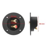 2 in 1 / Set Auto Doppelbindung Runde Goldplatte Push Federbelastete Buchsen Lautsprecherbox – Bild 5