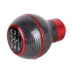 Universeller Schaltknauf aus Metall mit Kohlefaser-Textur, Carbon Fiber Texture (Red), Carbon Fiber Texture (Silver) – Bild 2