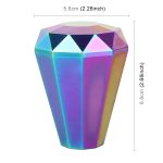 Universal Car Colorful Diamond Shape Metal Gear Shift Knob – Bild 3