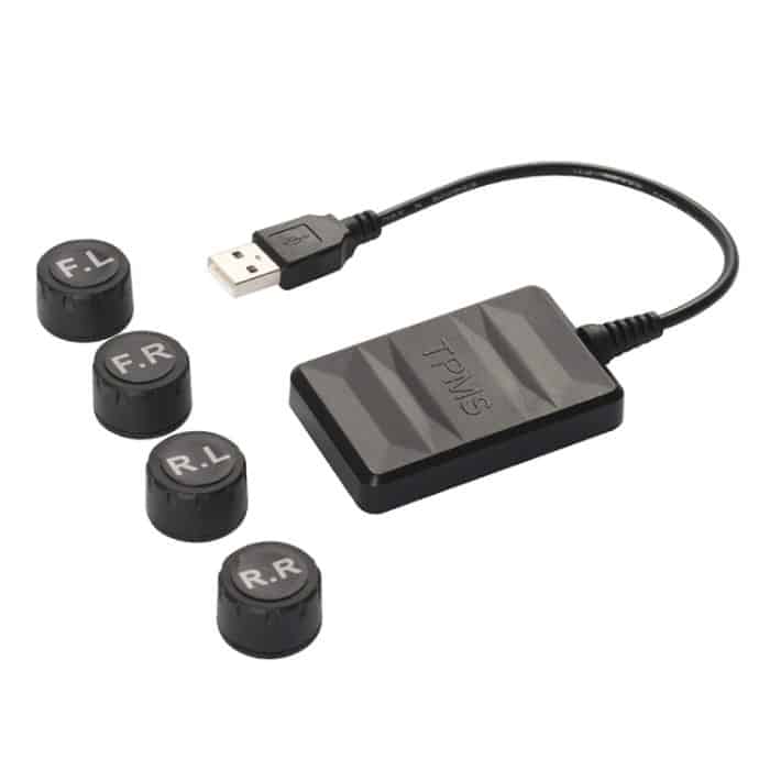 USB TPMS Reifendruckkontrollsystem Android mit externem Sensor für Autoradio DVD Player – Bild 1