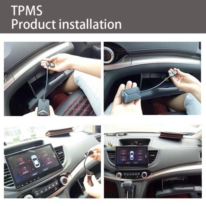 USB TPMS Reifendruckkontrollsystem Android mit internem Sensor für Autoradio DVD Player – Bild 7