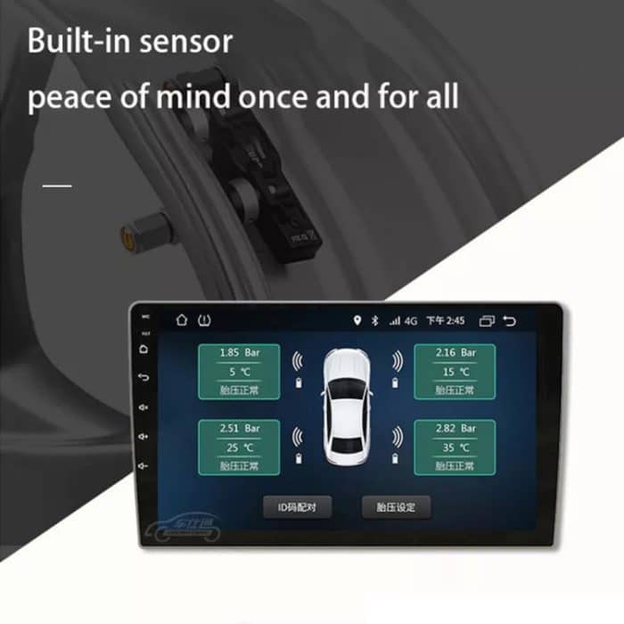 USB TPMS Reifendruckkontrollsystem Android mit internem Sensor für Autoradio DVD Player – Bild 9